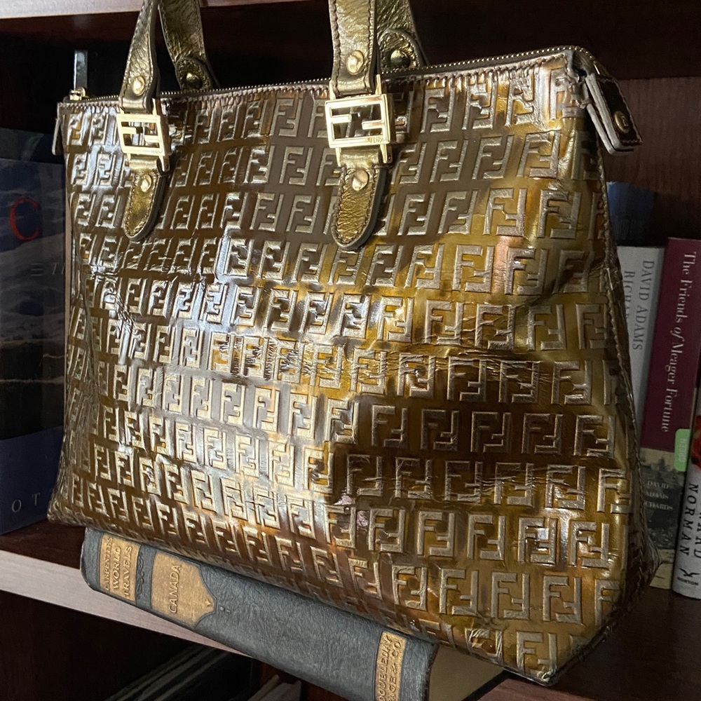 FENDI Vintage Zucchino FF Top Handle Tote Bag - Picture 11 of 15